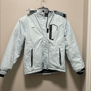 GEMYSE Waterproof Ski Snow Jacket Hooded Fleece Windproof Winter Jacket